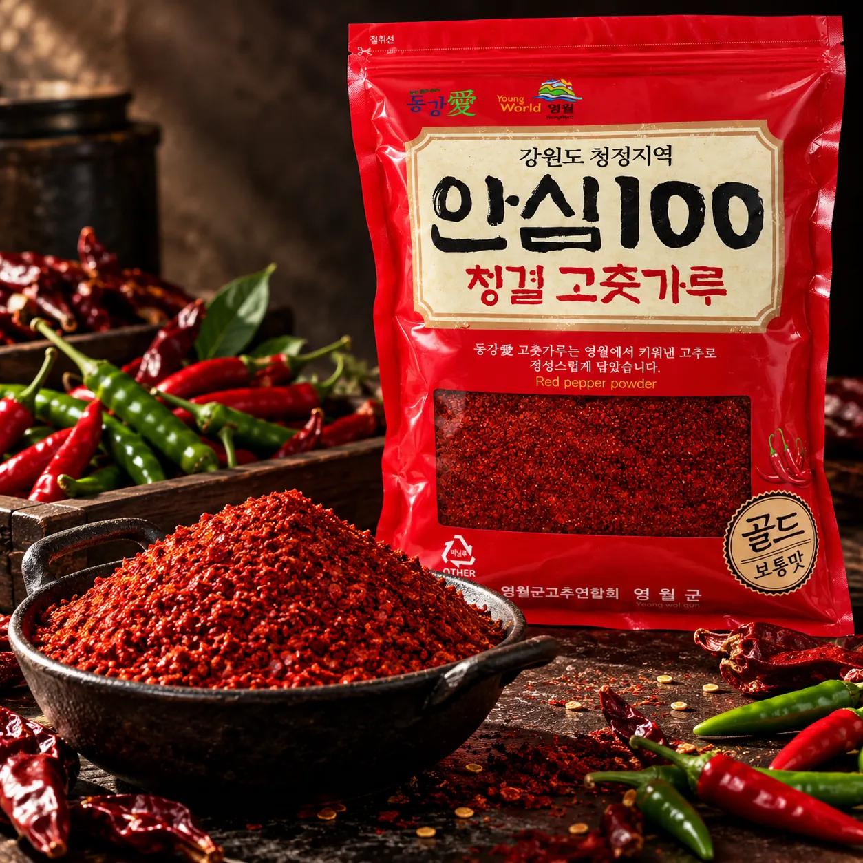 청양 고춧가루 한 근 (600g)