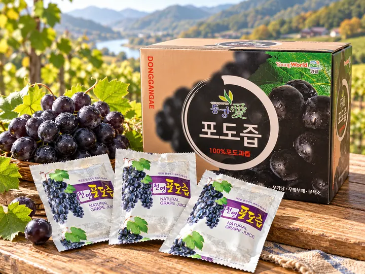 100% 포도즙 1박스 (50포)